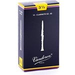 Vandoren Traditional Clarinet, 3.5 Strength Reeds, 10 Pack