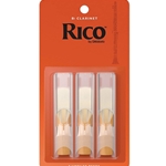 Rico Bb Clarinet Reeds, 3.0 Strength, 3-Pk
