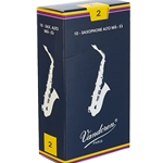 Vandoren Traditional Alto Saxophone Reeds Strength 2, 10 Pack