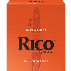 Rico Bb Clarinet Reeds, 2.0 Strength, 10-Pk