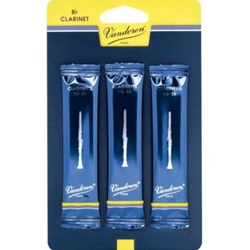 Vandoren Traditonal Clarinet Reeds 3 Strength, 3-Pack